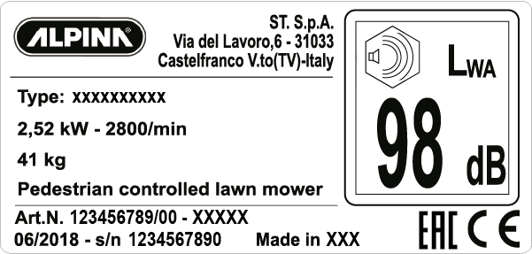 Etykieta produktu